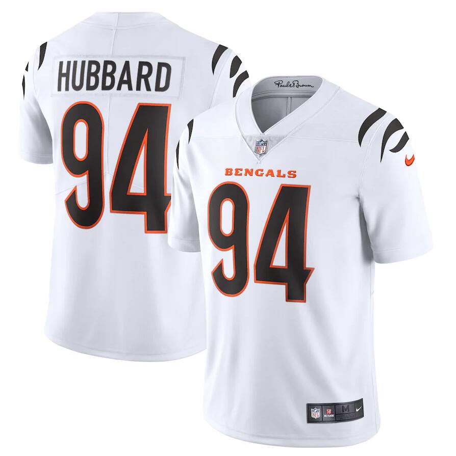 Men Cincinnati Bengals #94 Sam Hubbard Nike White Vapor Limited NFL Jersey